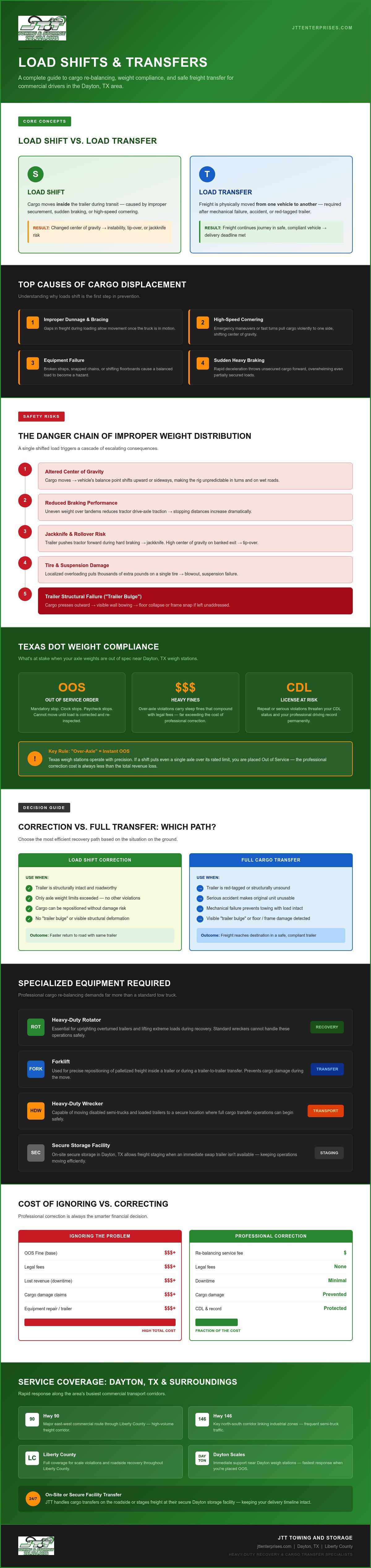 Load shifts and Transfers