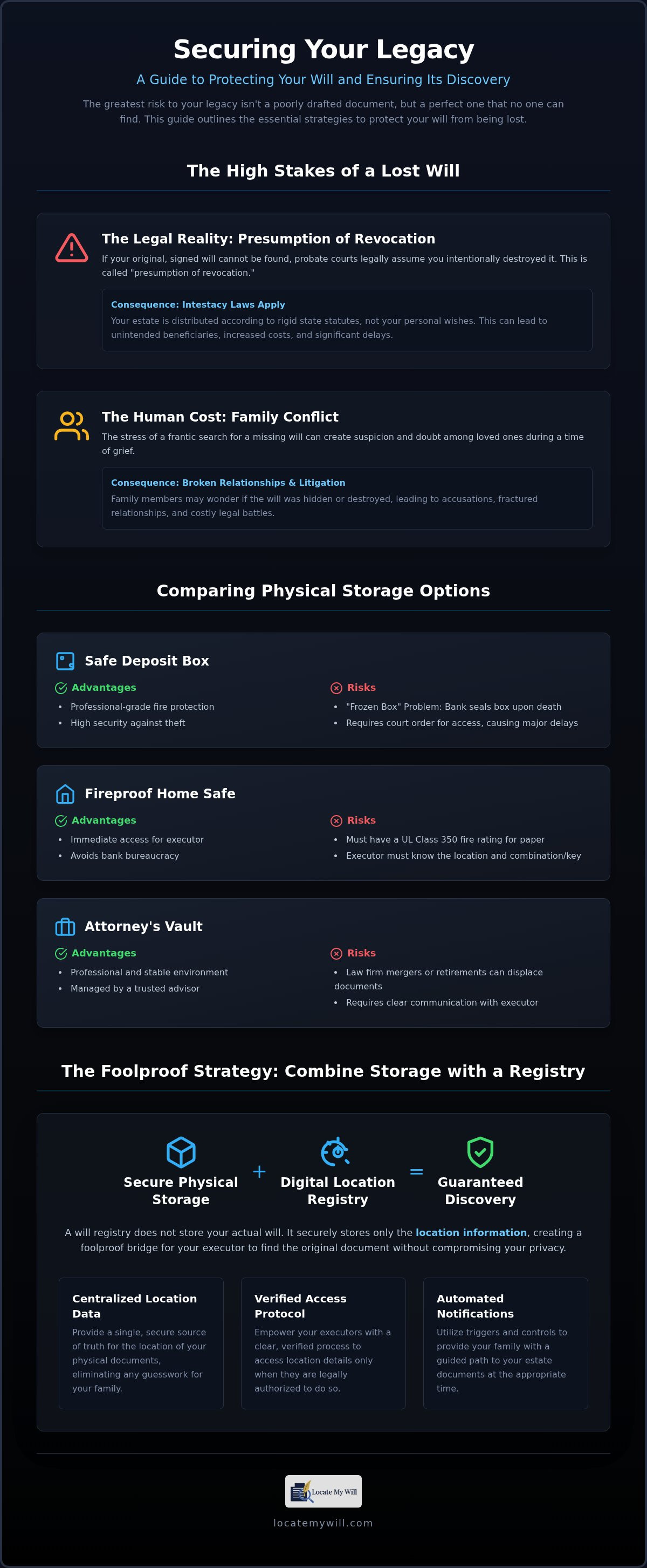 Protecting your will from being lost