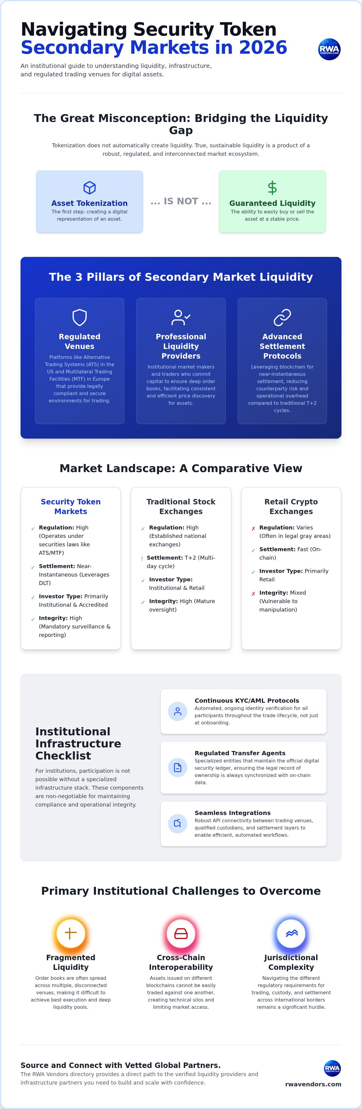 Security token secondary markets