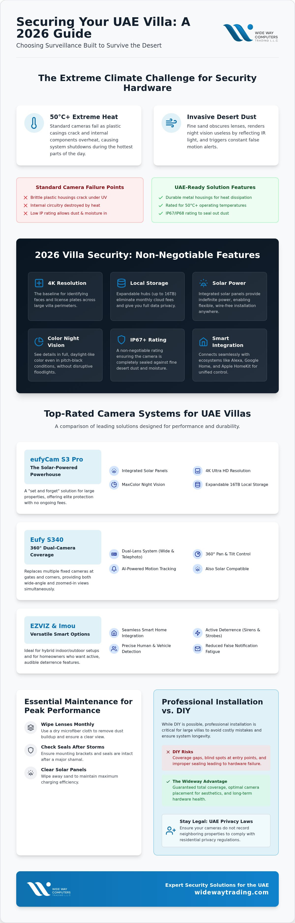 Security camera system for villa UAE
