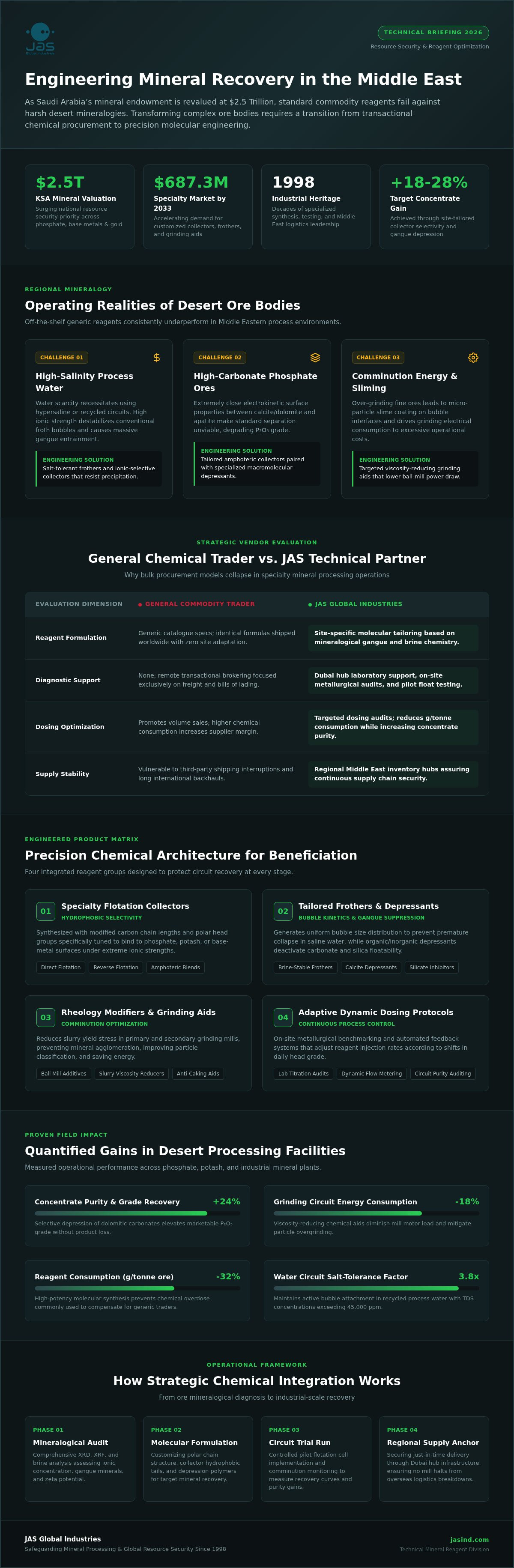Mining chemicals supplier Middle East