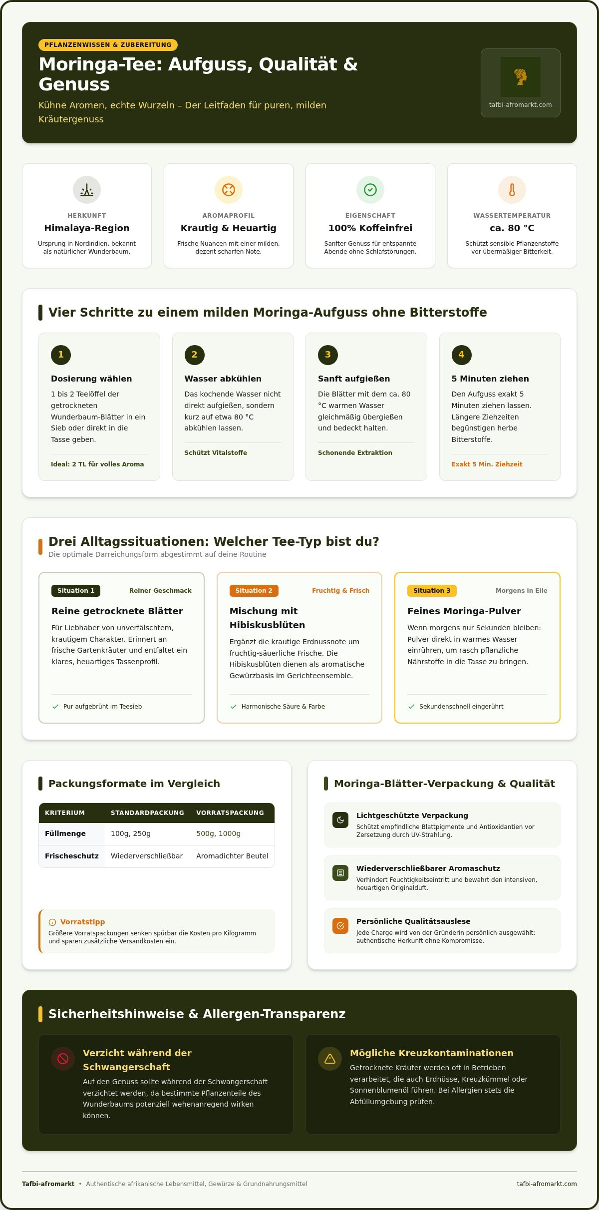 Moringa Tee online bestellen