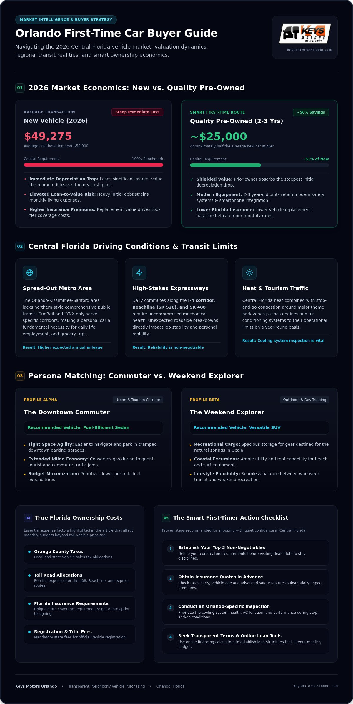 First time car buyer Orlando