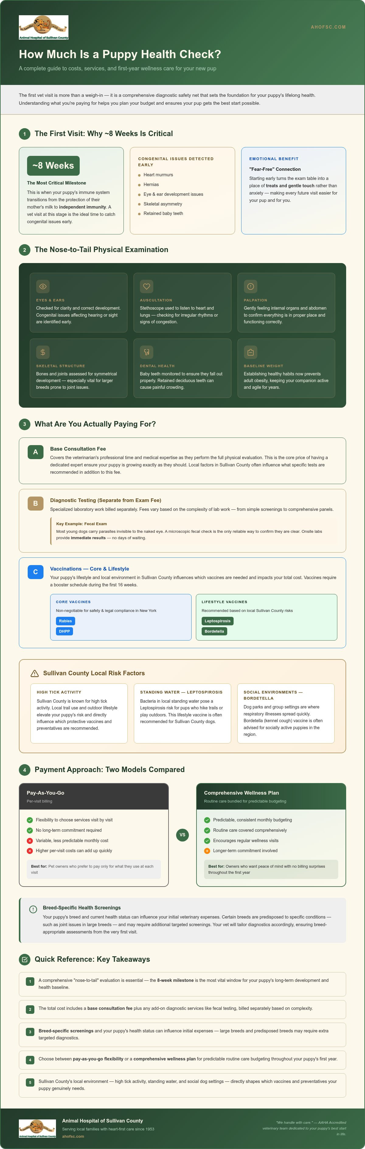 How much is a puppy health check