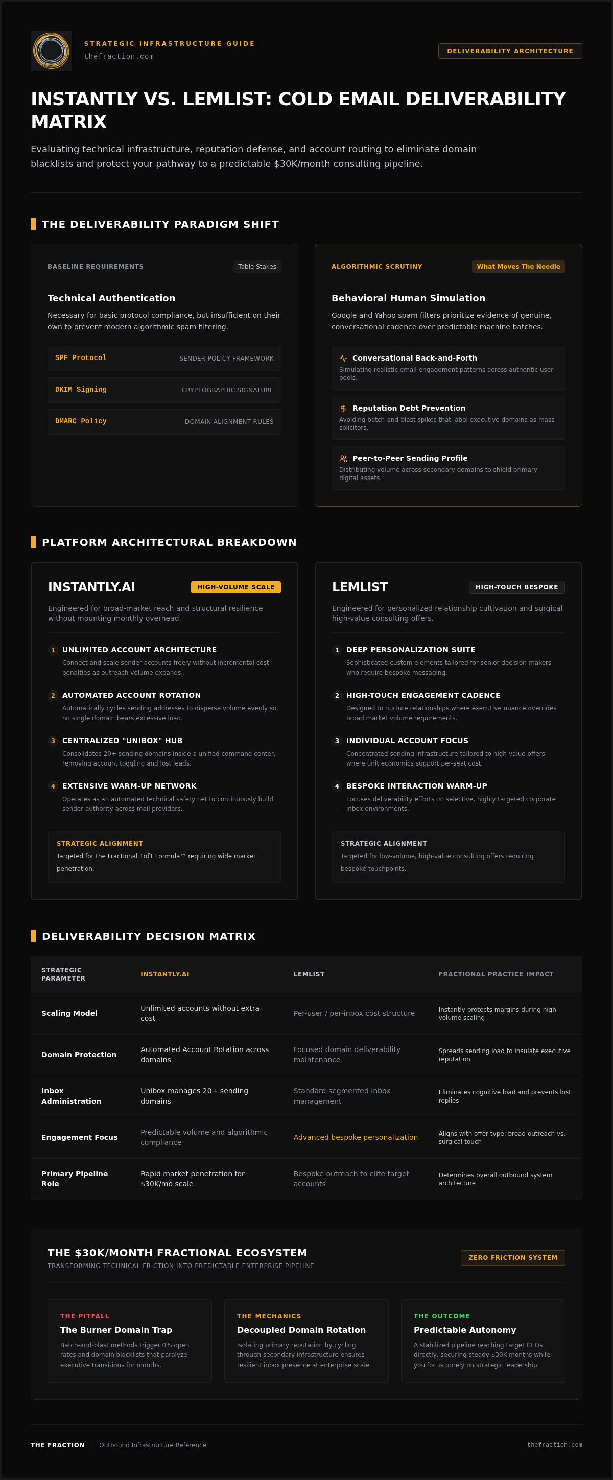 Instantly vs lemlist for cold email deliverability