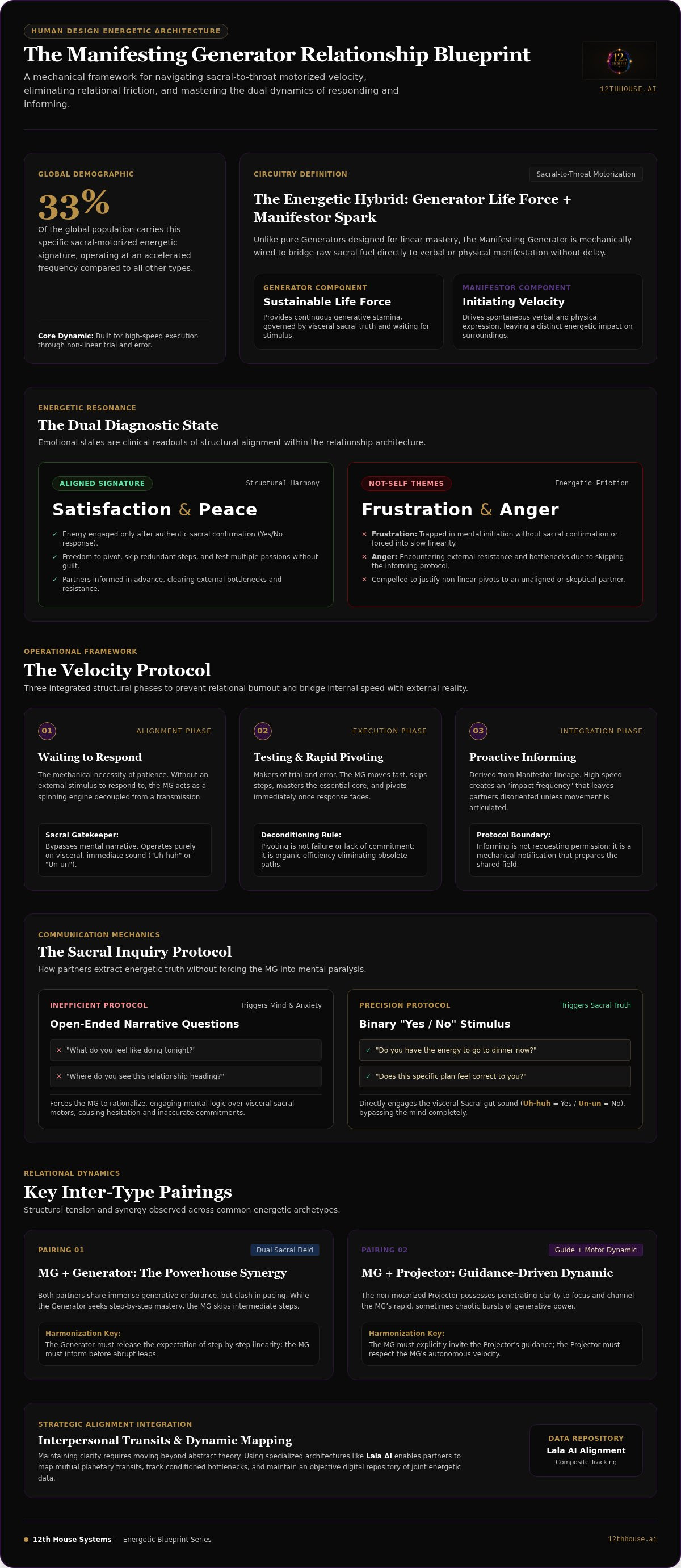 Manifesting generator relationships