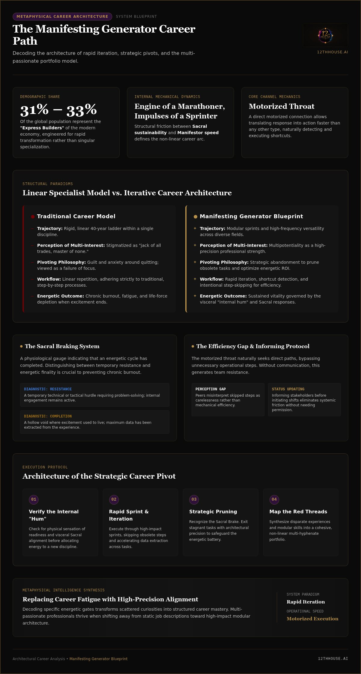 Manifesting generator career path