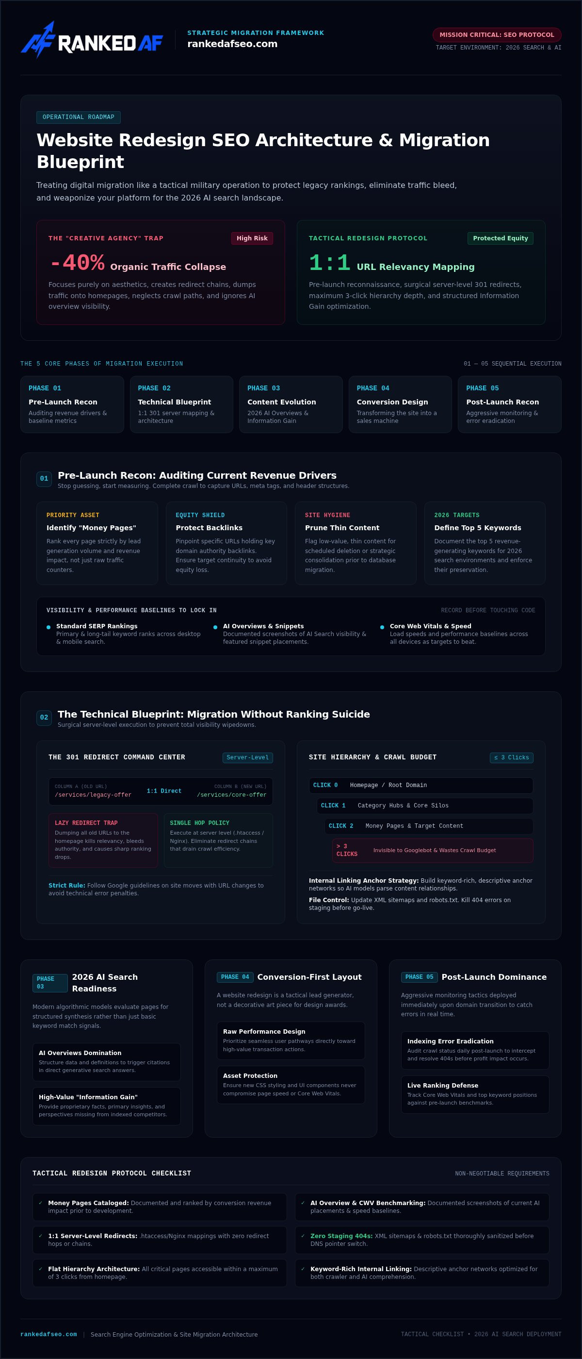 Website redesign SEO checklist