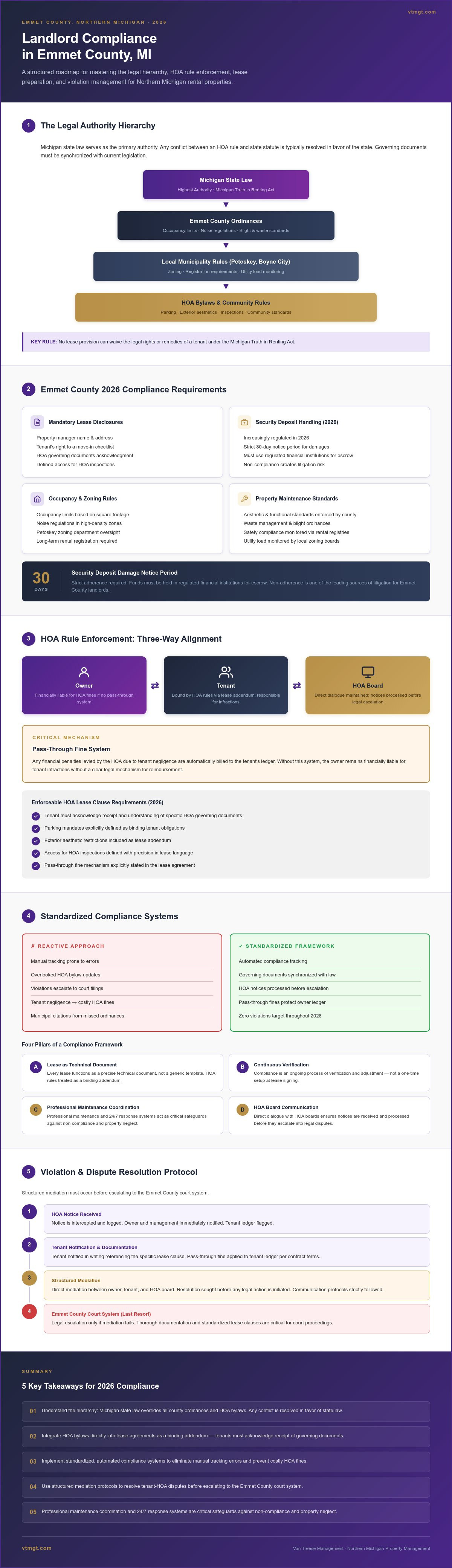 Landlord compliance Emmet County MI