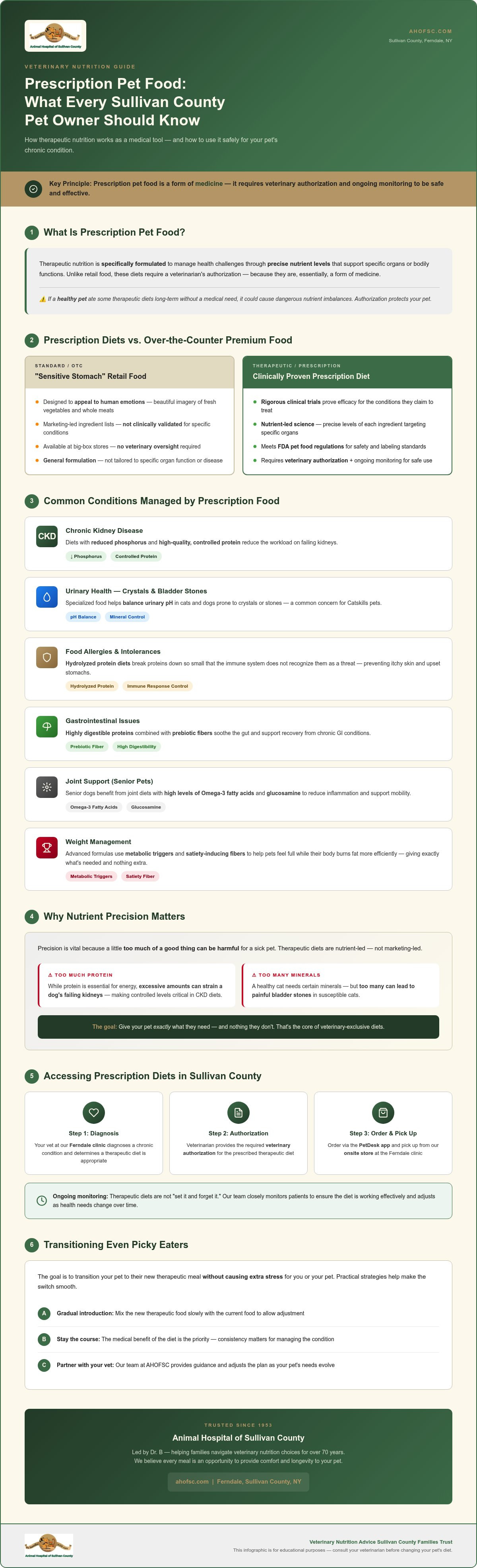 Veterinary nutrition advice Sullivan County