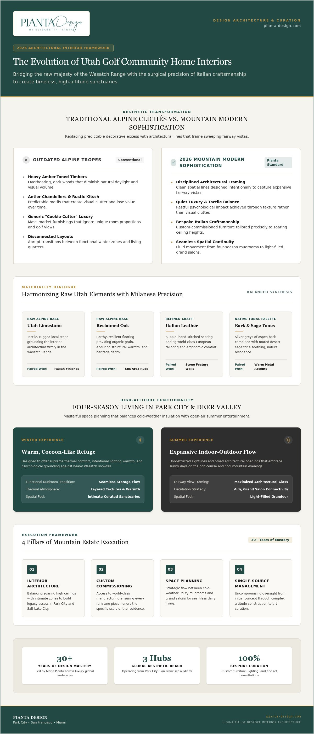 Utah golf community home interiors