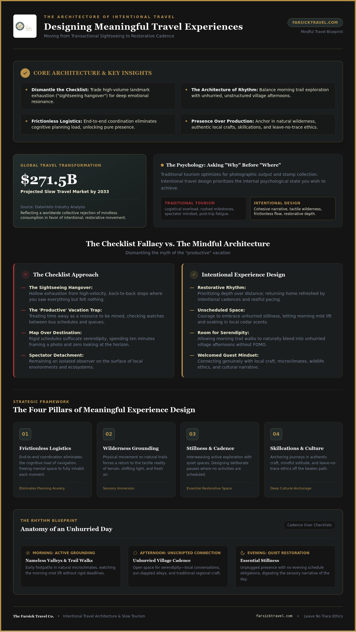 Meaningful travel experiences design