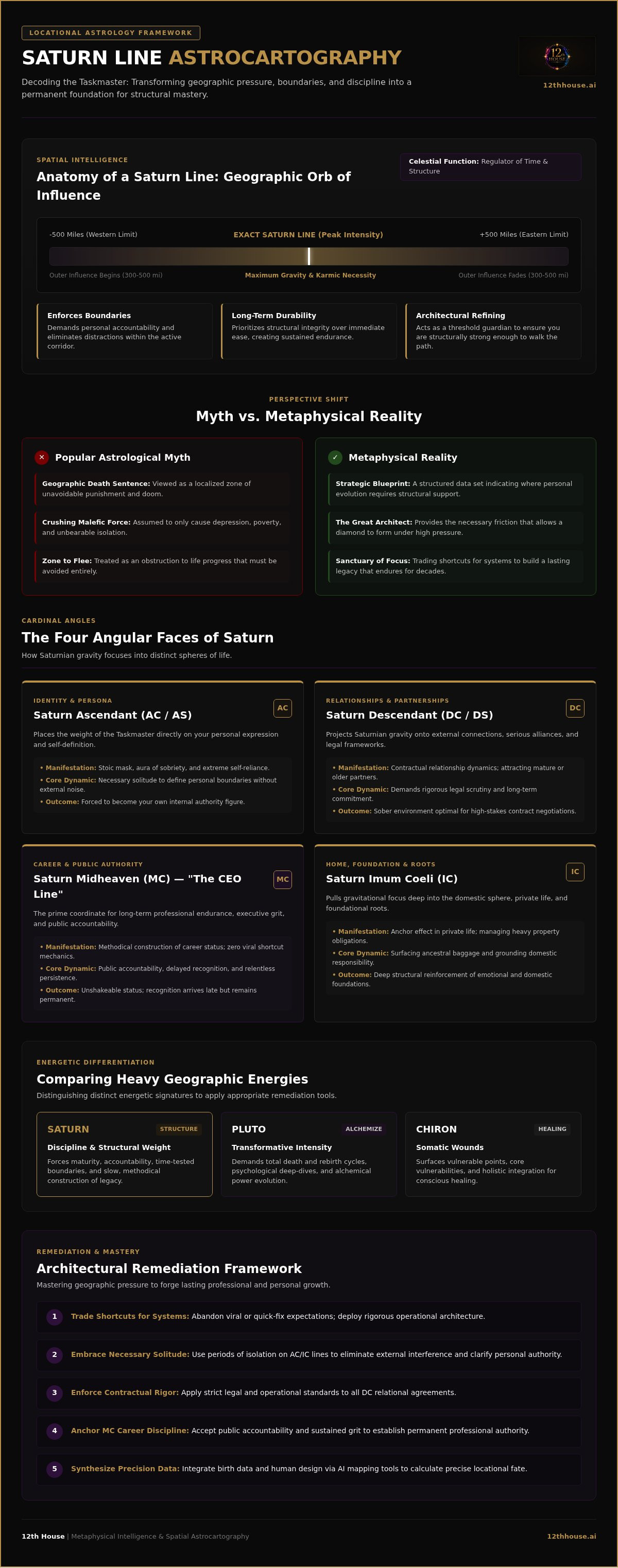 Saturn line astrocartography