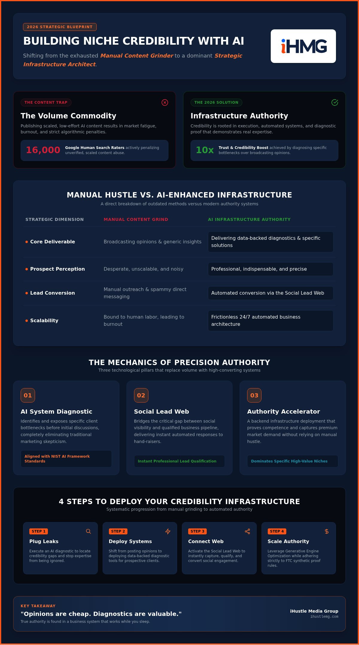 Build credibility in niche with ai