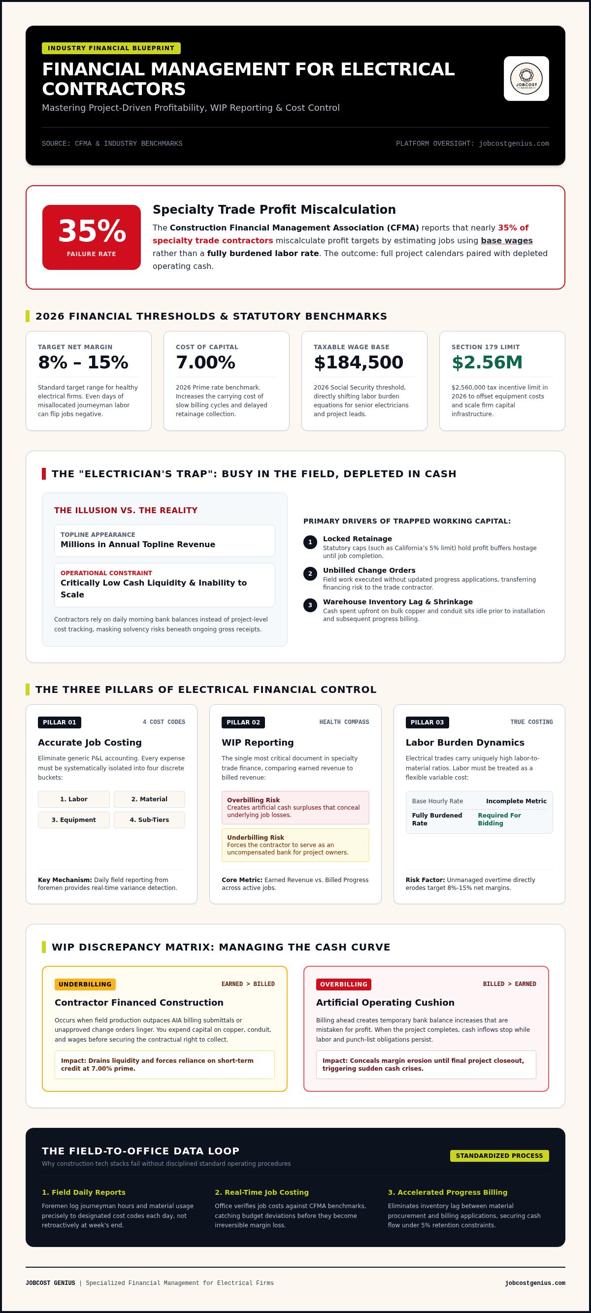 Financial management for electrical contractors