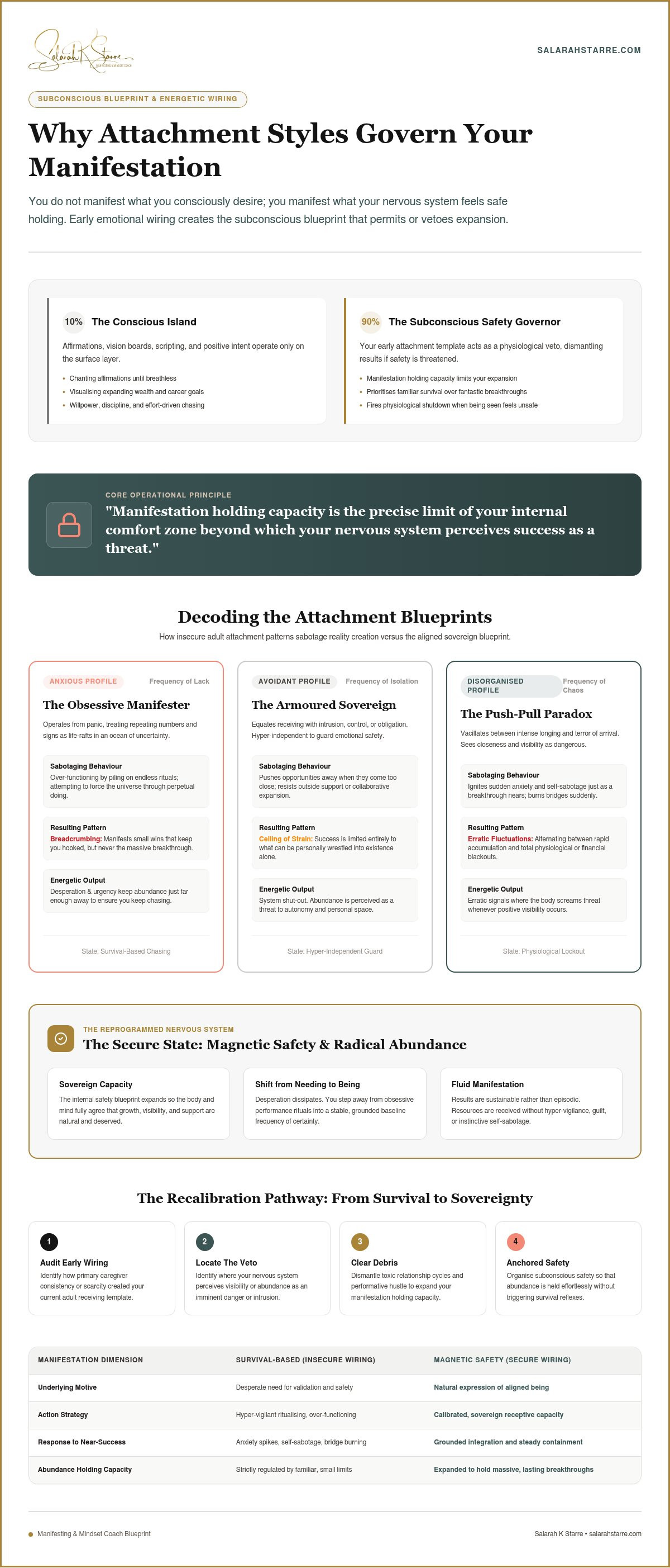 How attachment styles affect manifestation