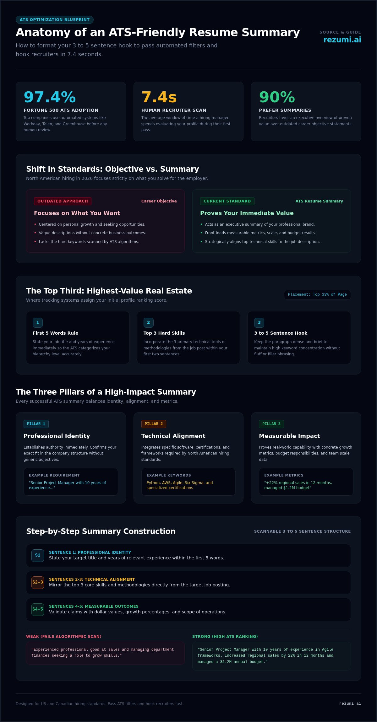 Ats resume summary examples