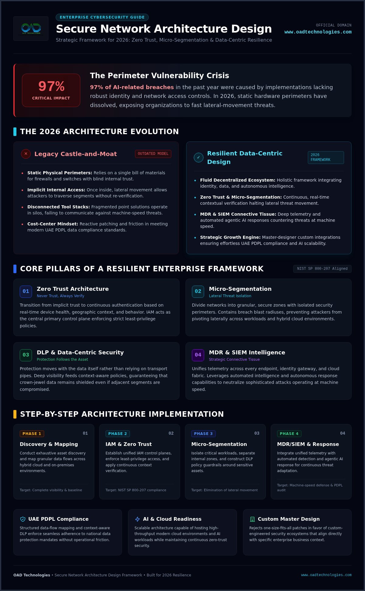 Secure network architecture design
