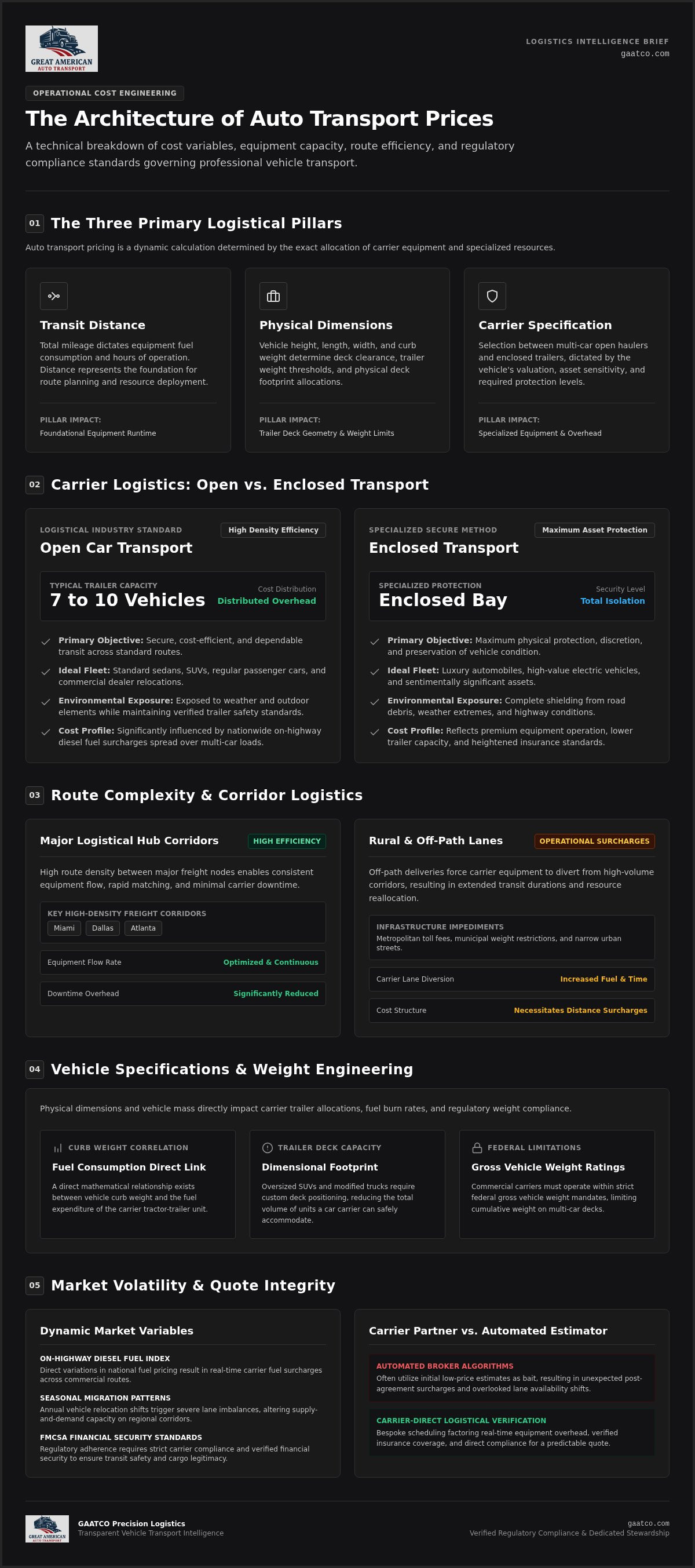 Auto transport prices