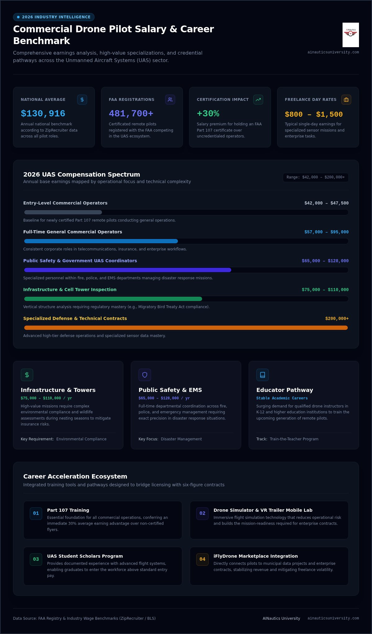 Average salary for certified drone pilot