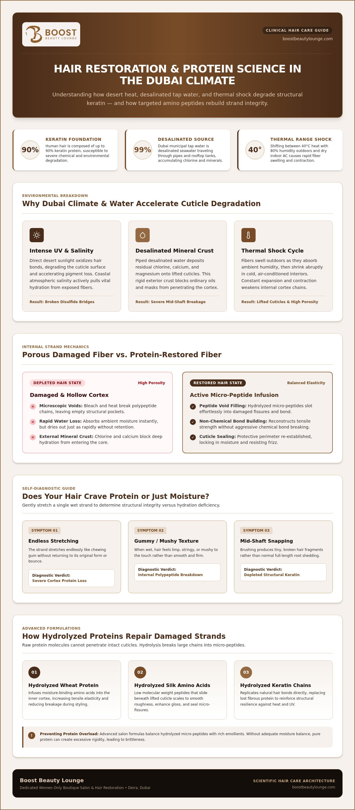 Protein treatment for damaged hair Dubai
