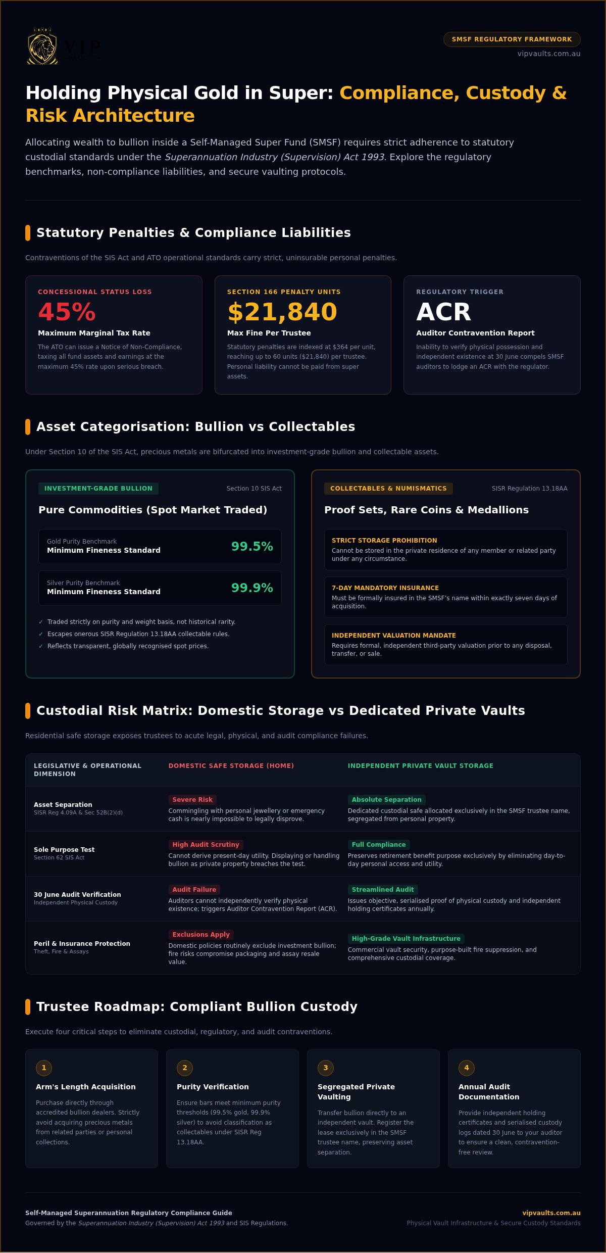 Risks of holding physical gold in super