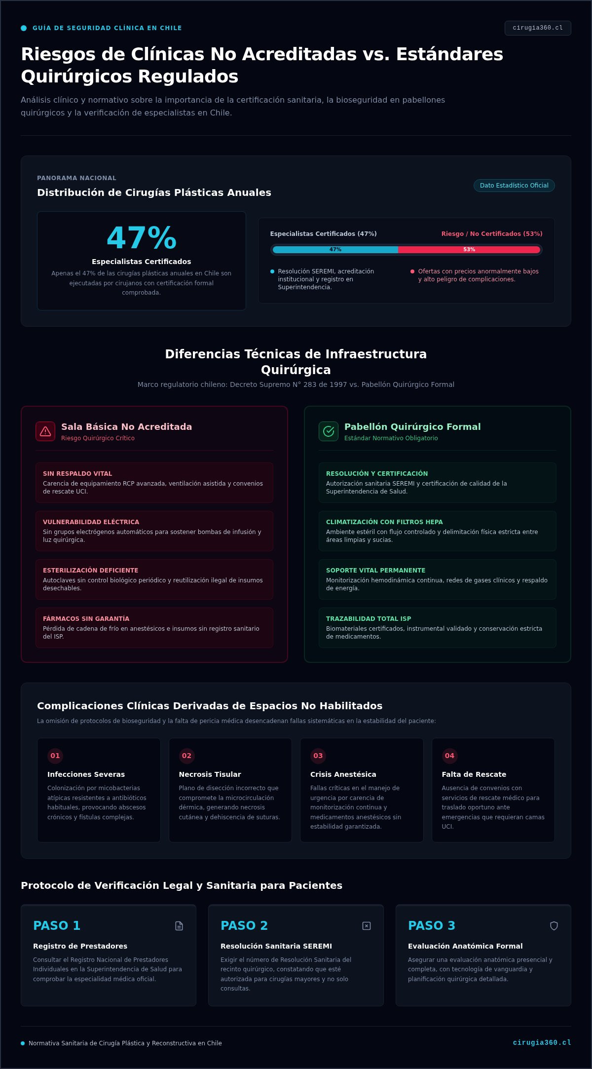 Riesgos de operarse en una clínica no acreditada