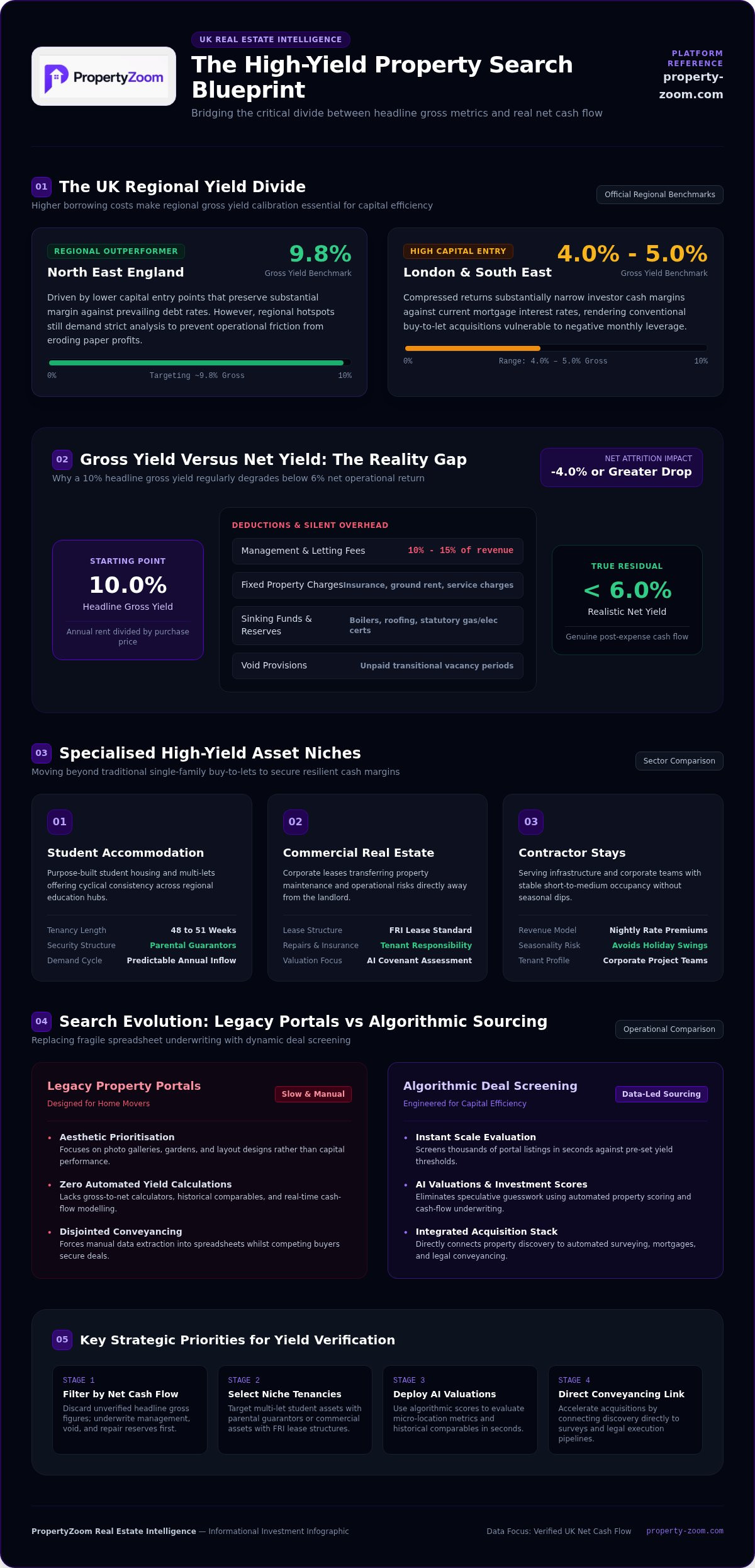 High yield property search