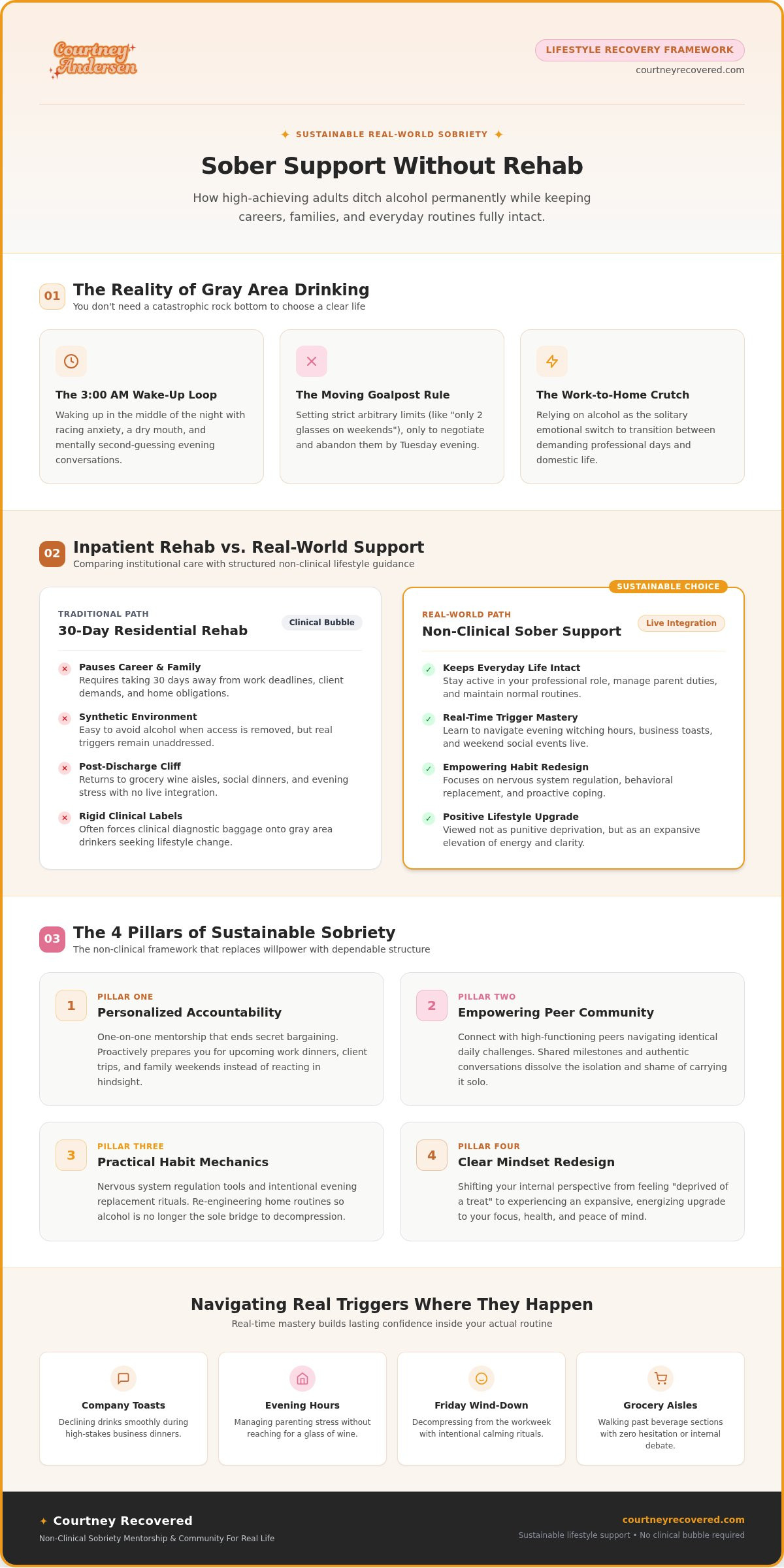 Sober support without rehab