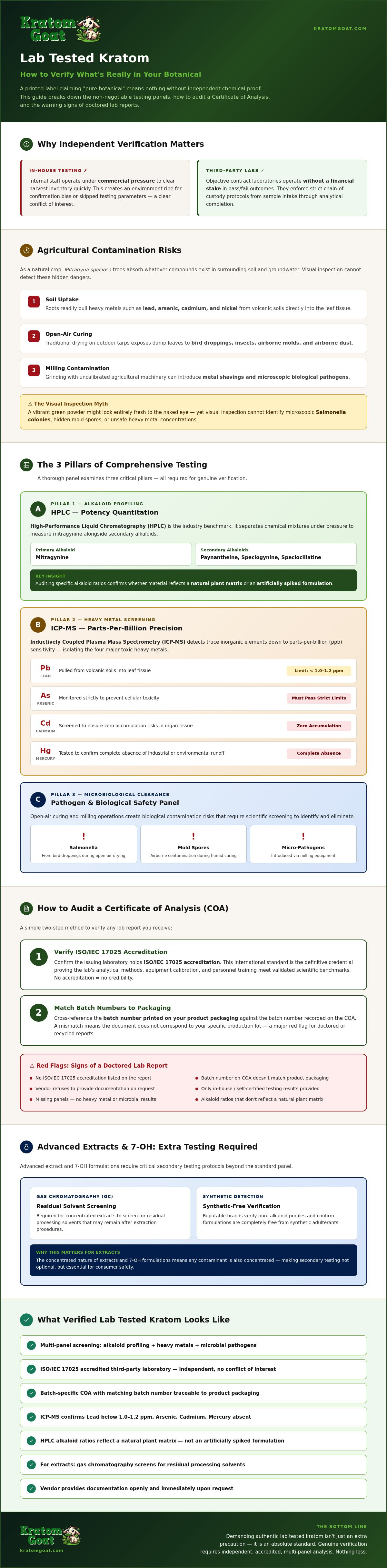 Lab tested kratom