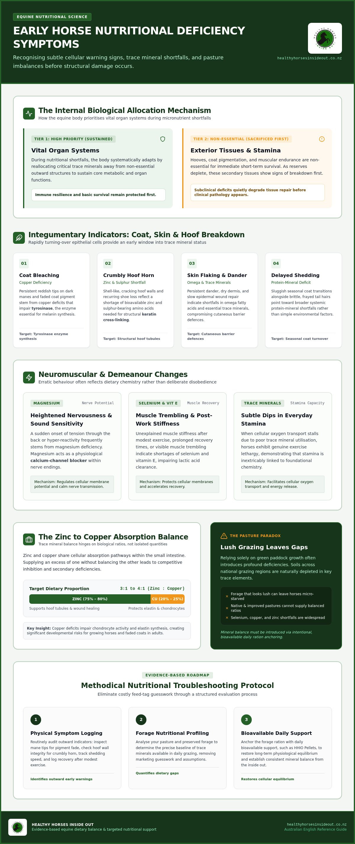 Horse nutritional deficiency symptoms
