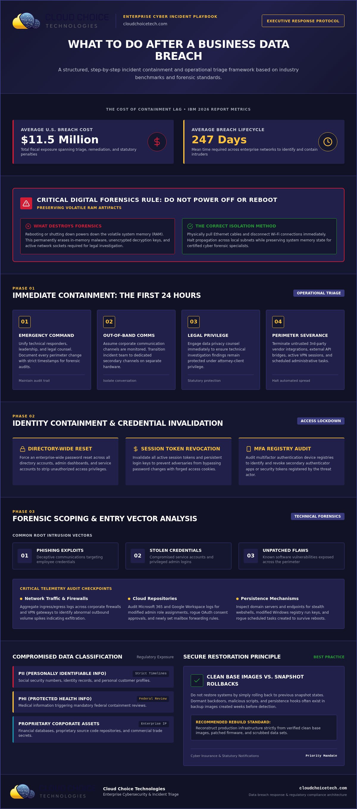 What to do after a business data breach