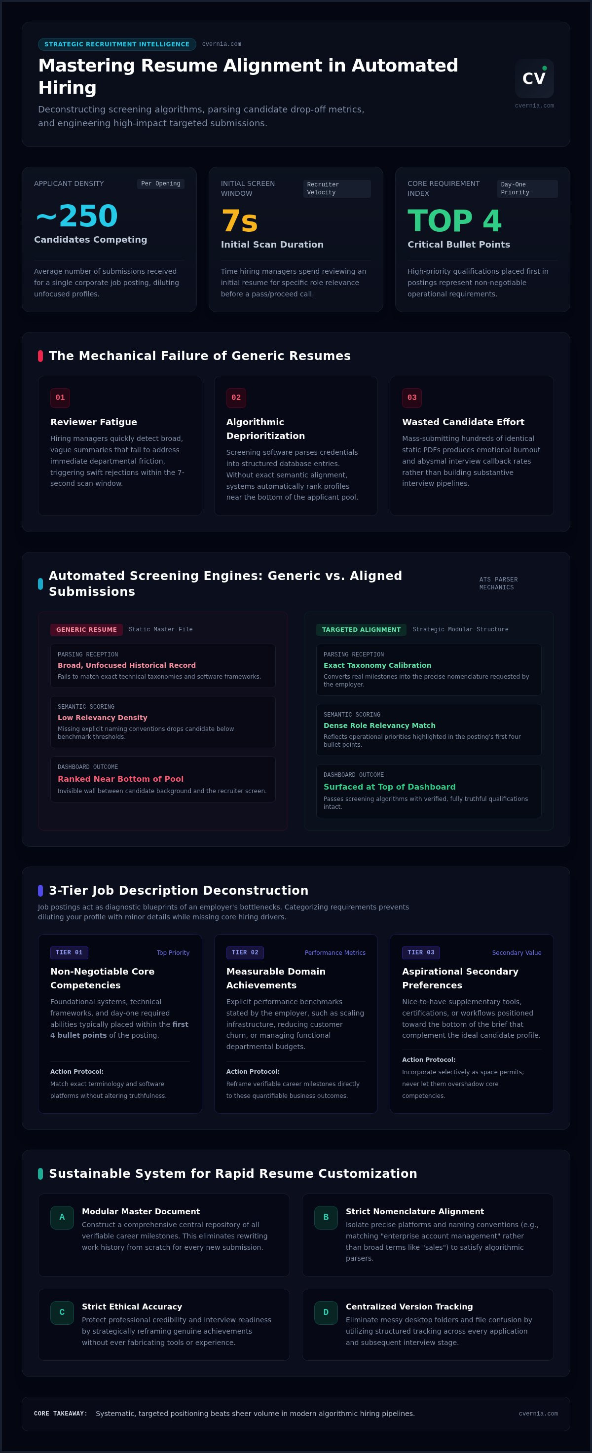 Tailoring resume for every job application