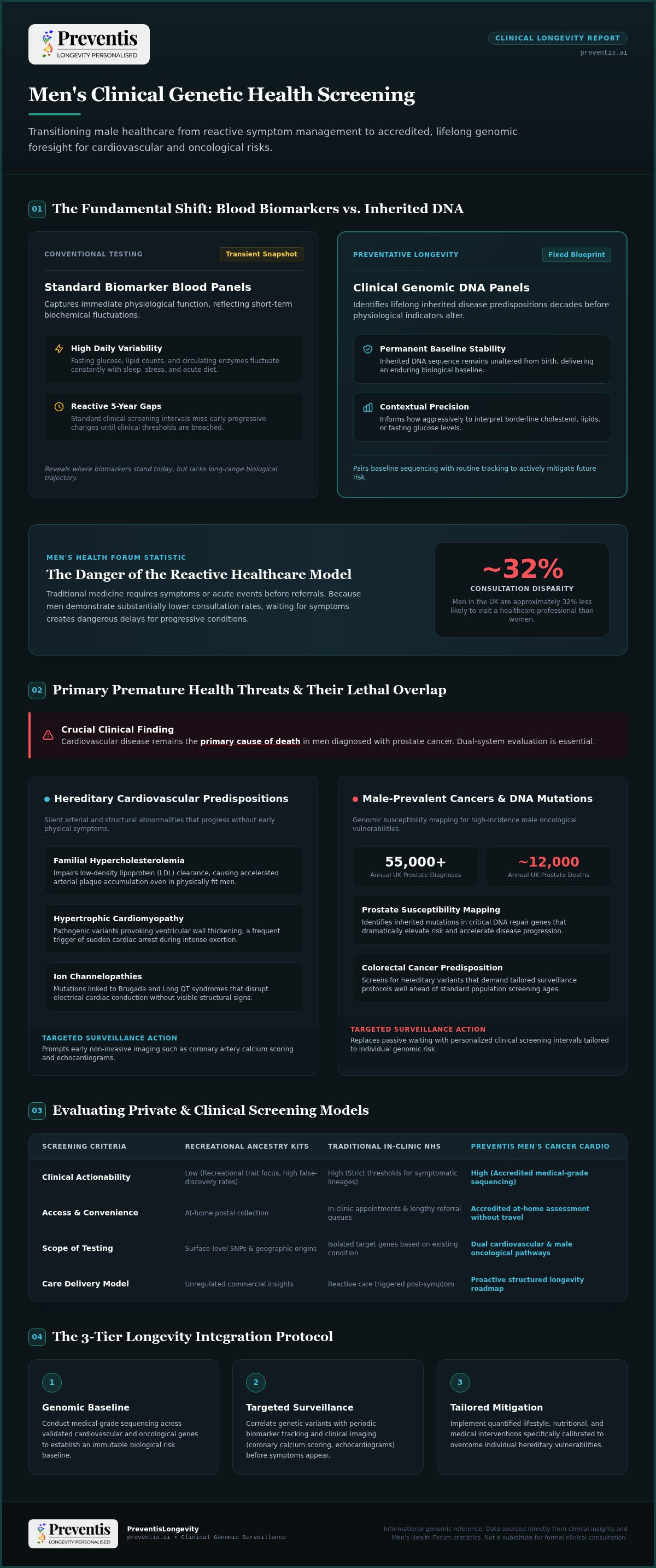 Men's genetic health screening UK
