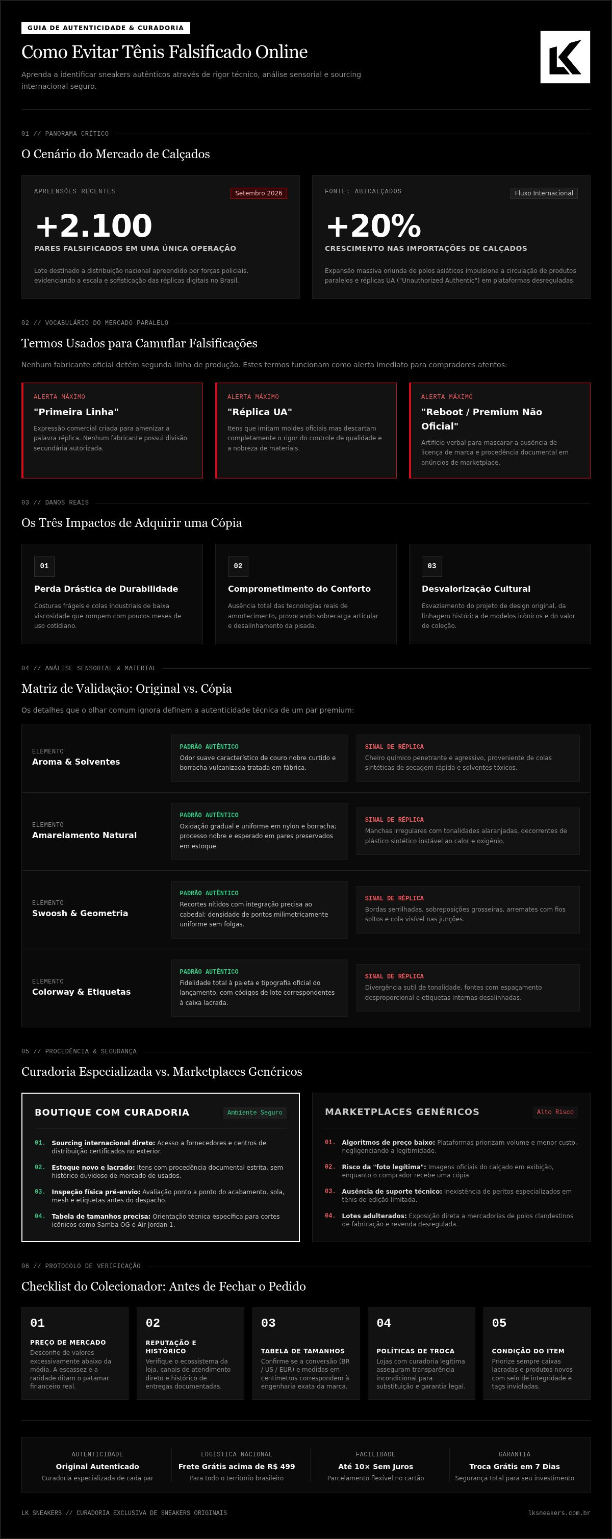 Como evitar comprar tênis falsificado online