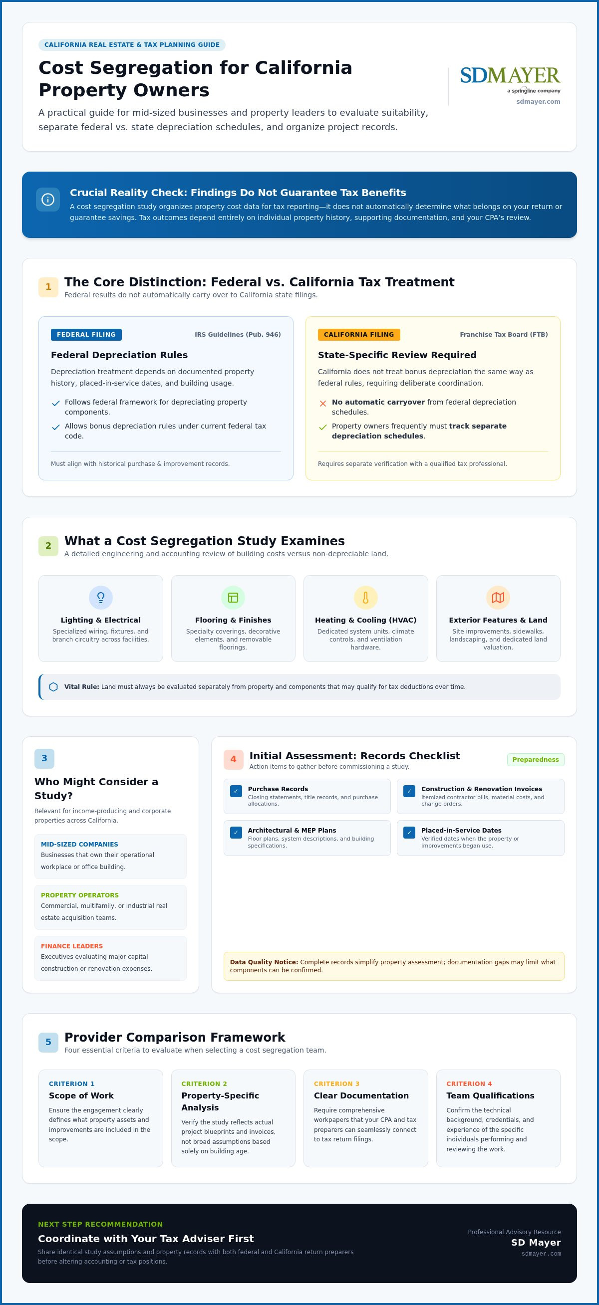 Cost segregation study California