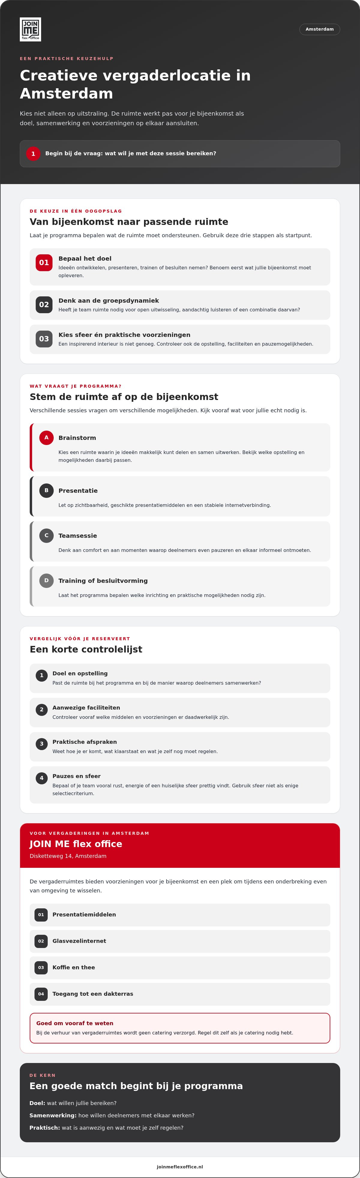 Creatieve vergaderlocatie amsterdam