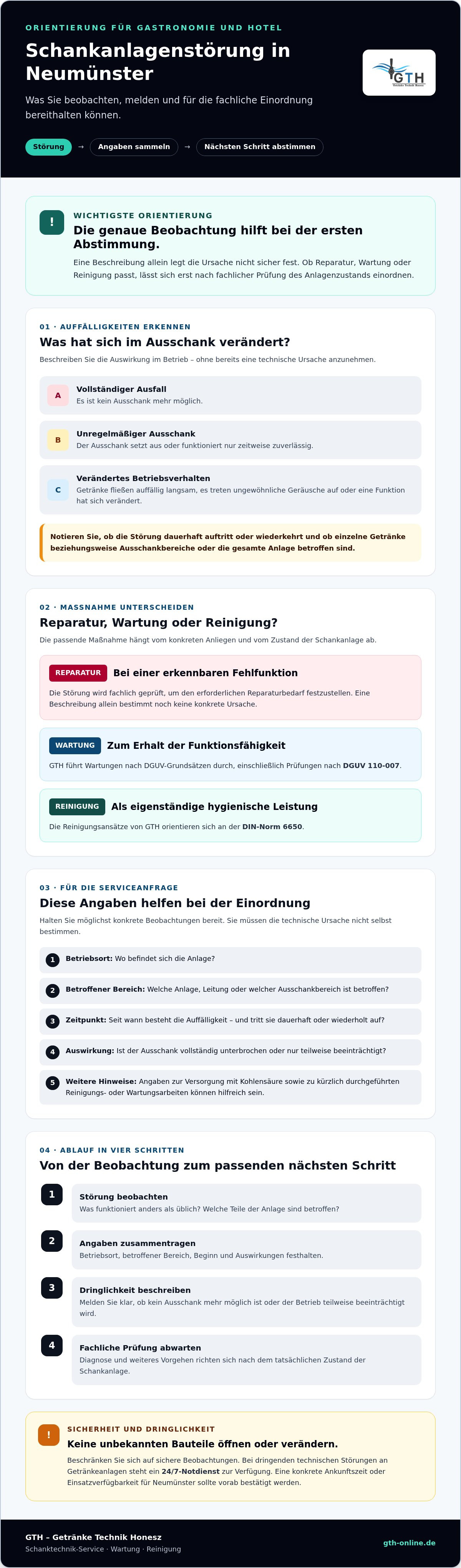 Schankanlagen Reparatur Neumünster