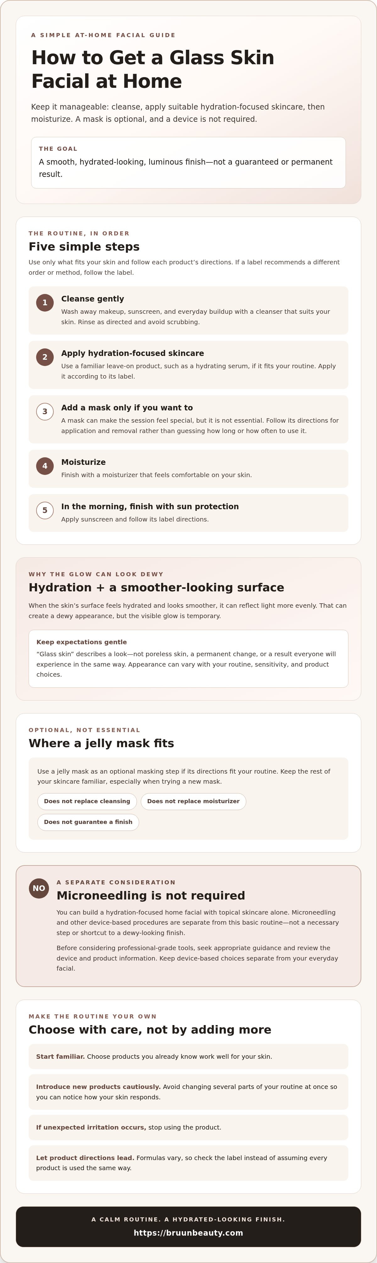 How to get a glass skin facial at home