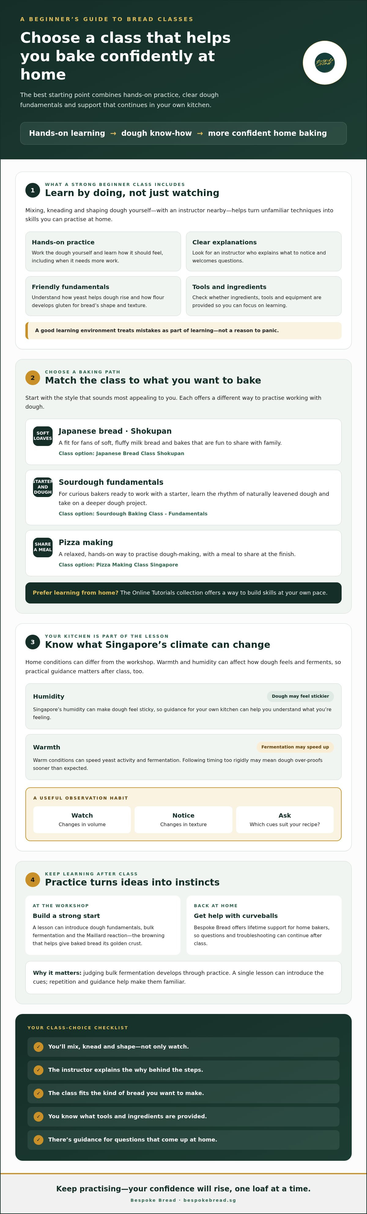 Beginner bread baking class Singapore