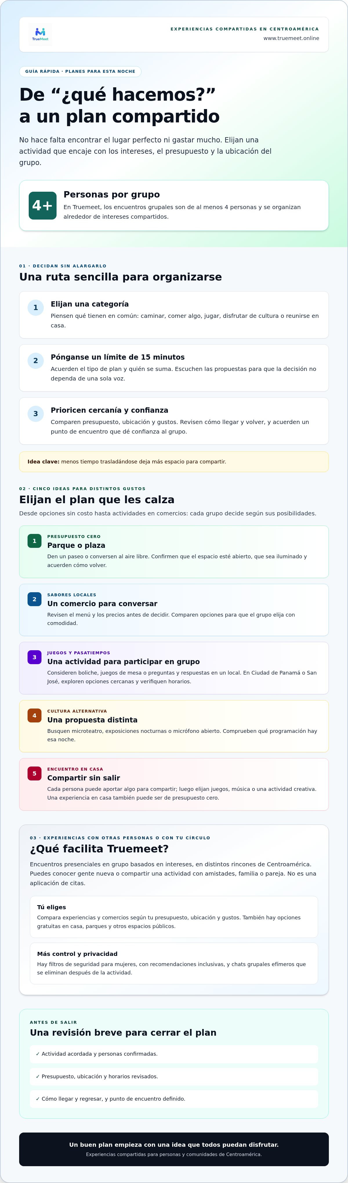 Planes de última hora para hoy en la noche