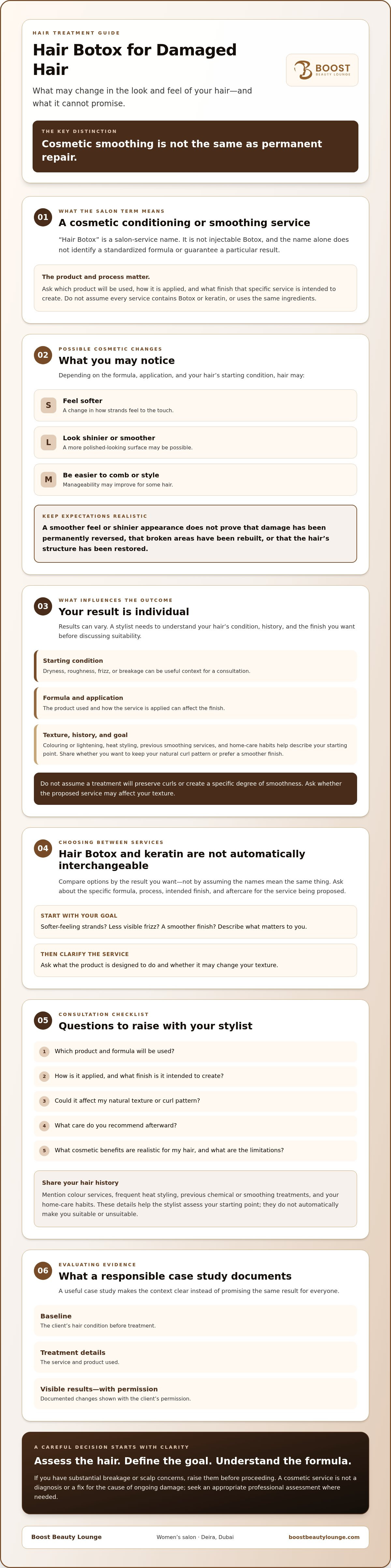Hair botox for damaged hair