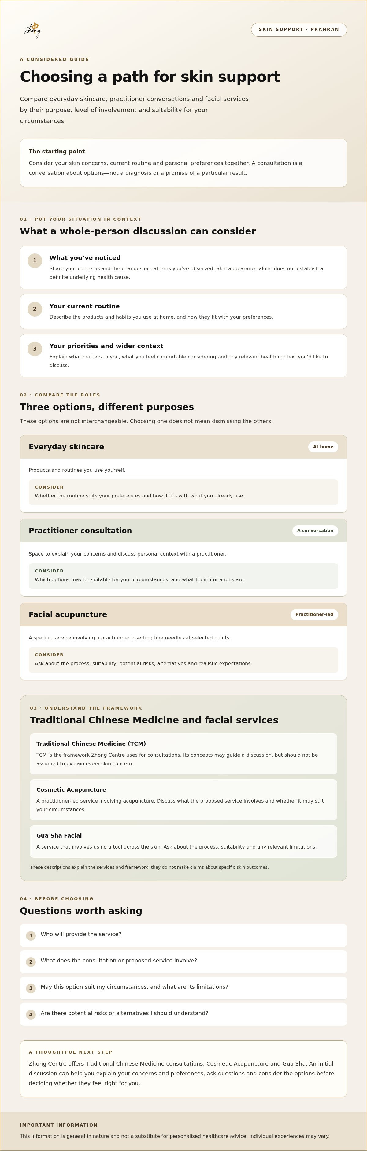Holistic approach to clear skin prahran