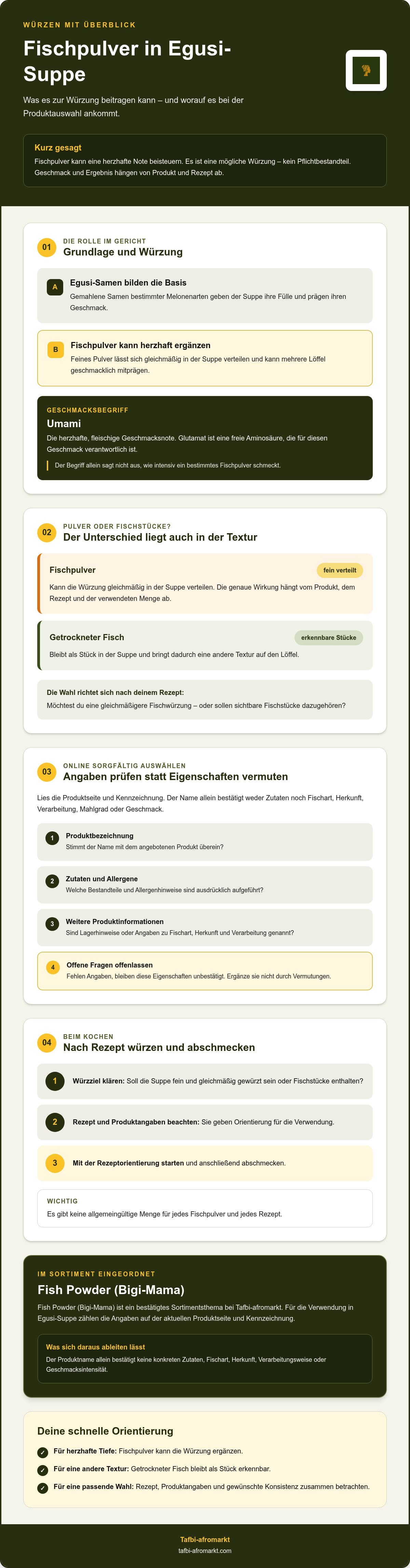 Fischpulver für Egusi Suppe online kaufen