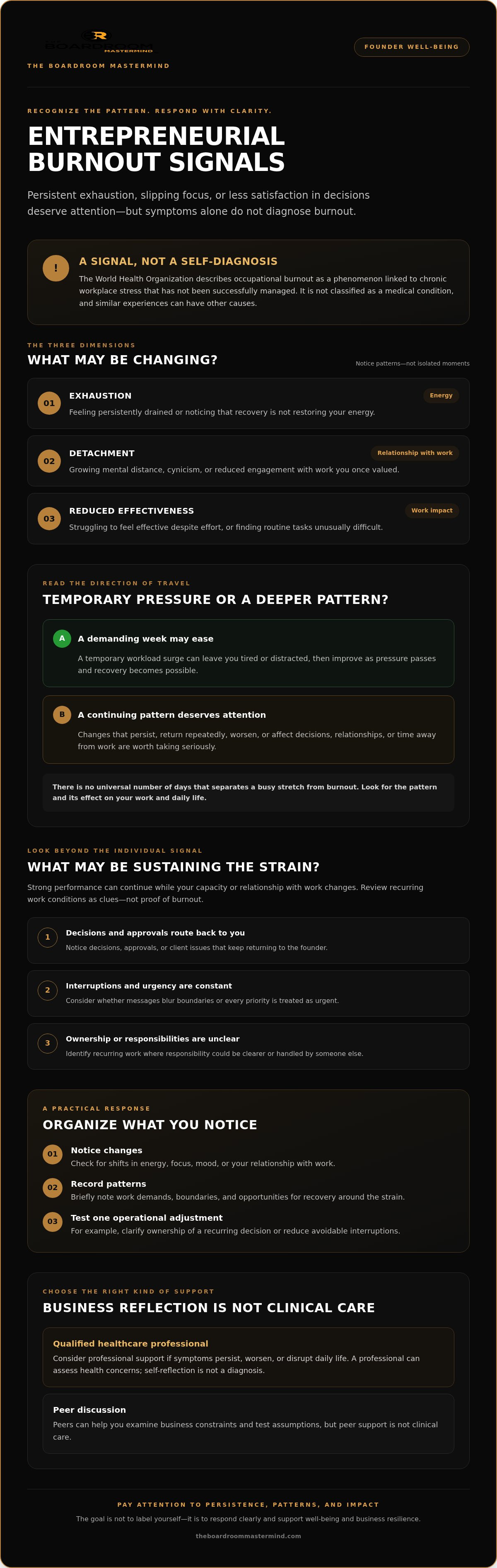 Entrepreneurial burnout symptoms