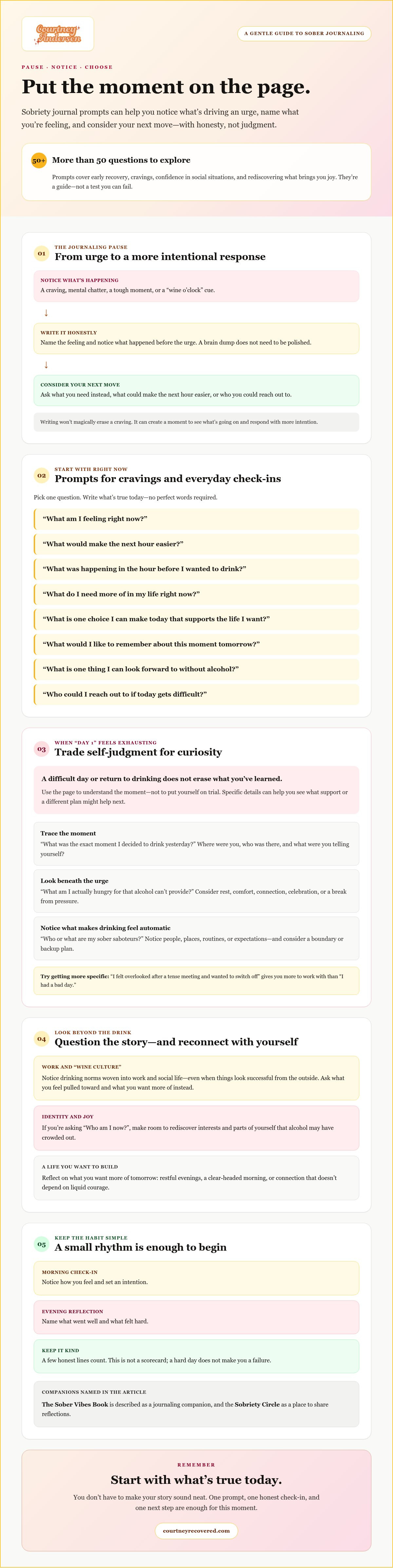 Sobriety journal prompts