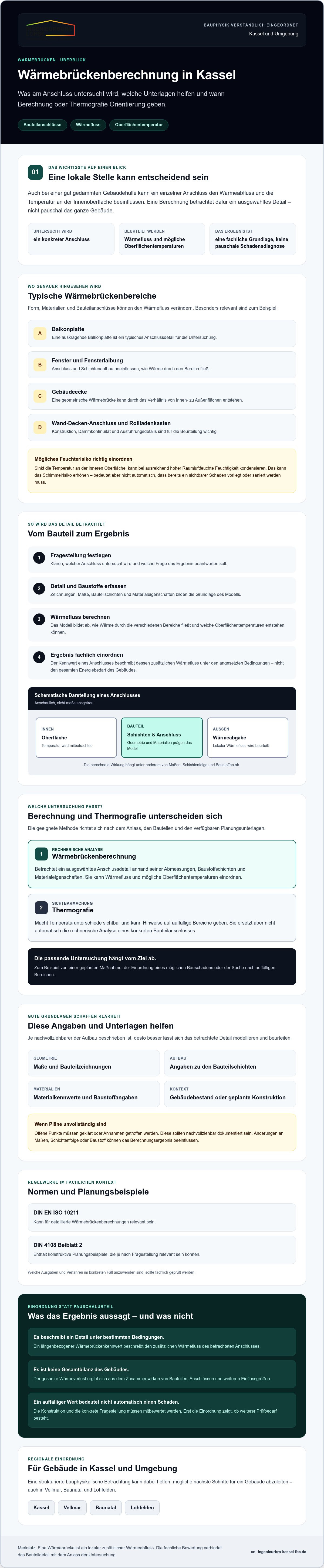 Wärmebrückenberechnung Kassel