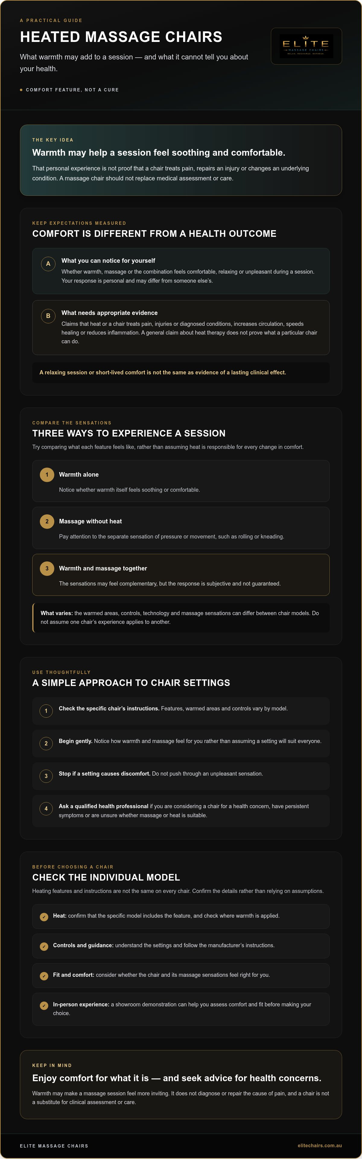 Heated massage chair therapy benefits