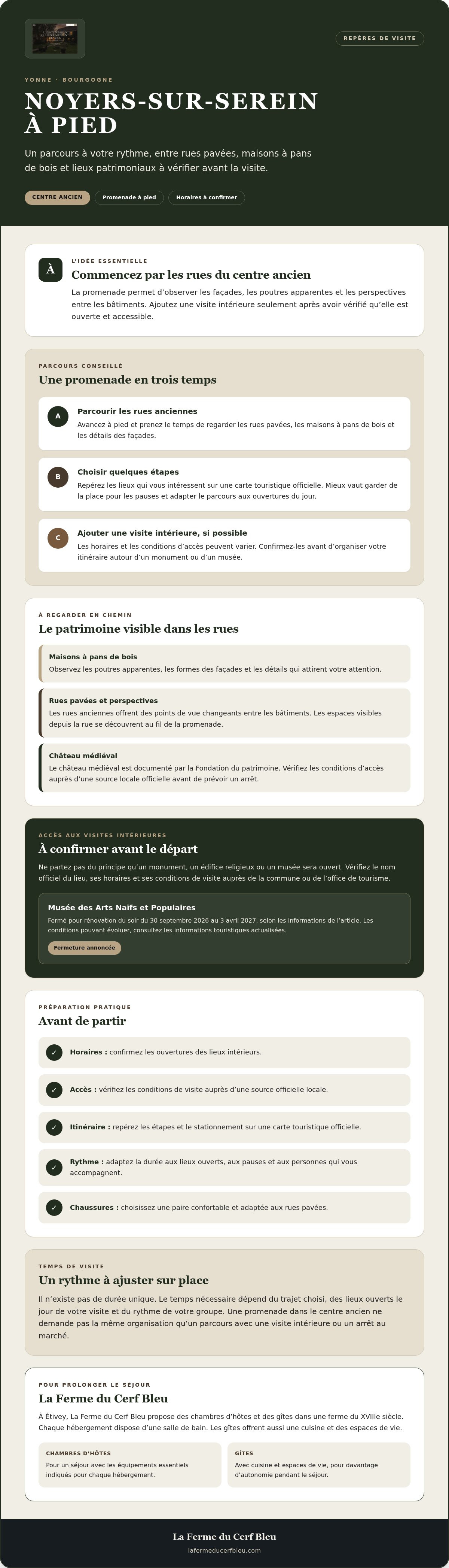 Que faire à Noyers-sur-Serein