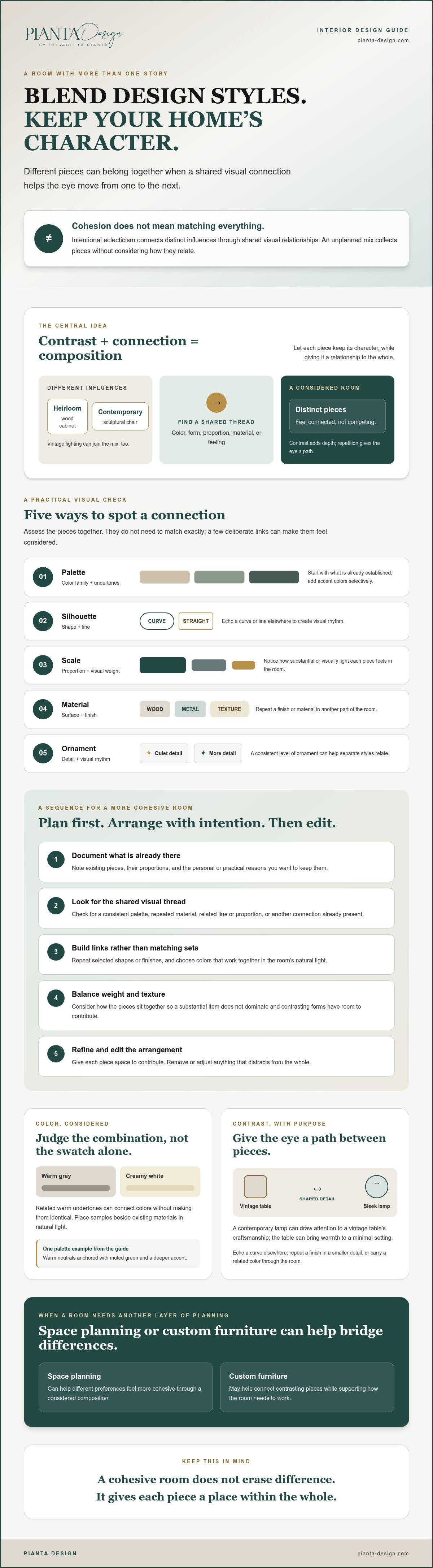 How to blend different design styles seamlessly